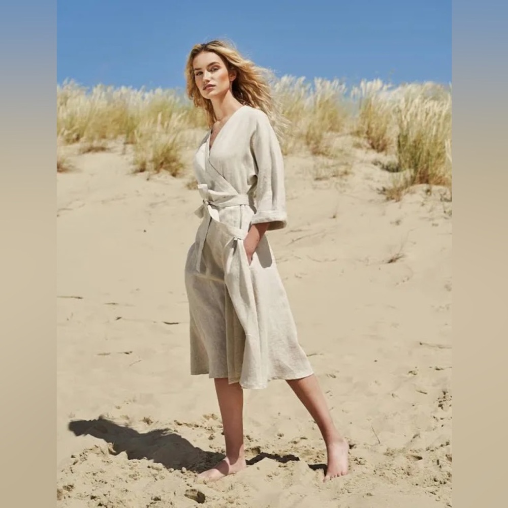 ANTHROPOLOGIE / WILLOW HELEN WRAP AROUND DRESS